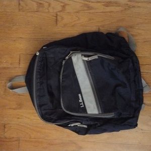 LL Bean deluxe black book bag